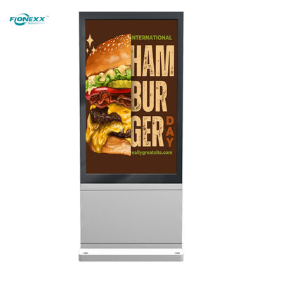 Bom preço 32 polegadas Placa de prata AD Totem Digital Vertical Outdoor sem ventilador on-line