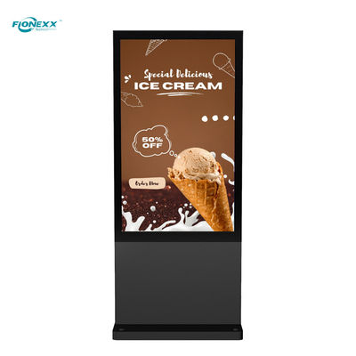 Bom preço 43 polegadas Black AD Board Outdoor Totem Digital Vertical Sem Ventilador on-line