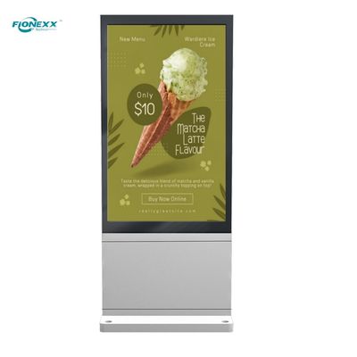 Bom preço 55 polegadas Placa de prata AD Totem Digital Vertical Outdoor sem ventilador on-line