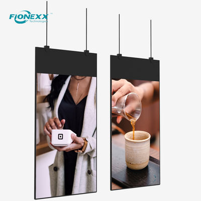 Bom preço OEM Display LCD suspenso de dois lados Display digital vertical 700nits on-line