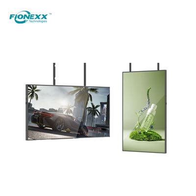 Bom preço 55 polegadas Android Board Slim Bezel OD10 Alto brilho pendurado Display de janela de lado único on-line