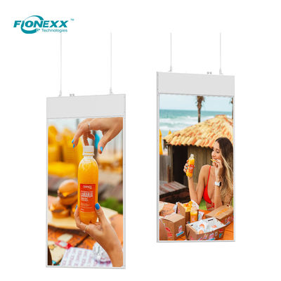 Bom preço Duas faces 700nits Digital Signage pendurado 55 polegadas teto montado on-line