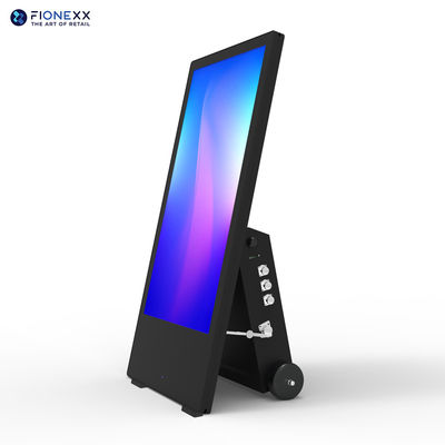 Bom preço Sinalização digital com bateria de 60Ah de 43 polegadas com uma caixa robusta e elegante on-line
