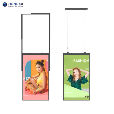 Bom preço Display de publicidade vertical pendente no teto Display de janela duplo lado de 43 polegadas on-line
