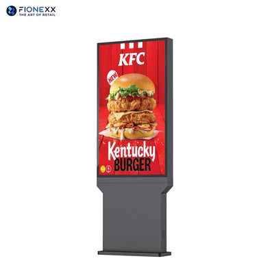 Bom preço Display de publicidade de restaurantes ao ar livre 4K Screen Digital Signage Drive Thru System Menu Window Boards Dooh Kiosk on-line