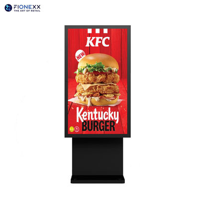 Bom preço IP66 Drive Thru Digital Signage 55 polegadas Painel de menu externo on-line