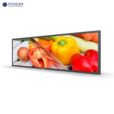 Bom preço Ultra Wide Extended Bar LCD Display Alto Contraste 36,5 polegadas Banner-Style Endcap Display on-line
