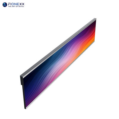 Bom preço Ecrã LCD de bordo de prateleira Supermercados Ecrãs de alongamento Ecrã de barra de LCD Prateleira de bordo de prateleira on-line