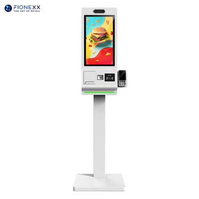 Bom preço 23Quiosques de autoatendimento de 0,6 polegadas com scanner QR e impressora térmica para fast food e varejo on-line