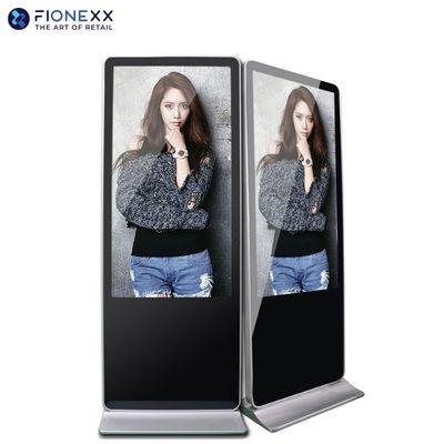 Bom preço Alta Resolução 1920*1080 Reprodução de publicidade de suporte de piso Lcd Touch Screen Totem Ad Display para sinalização digital on-line