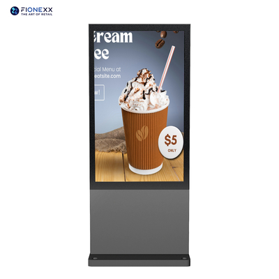 Bom preço Tabela de AD sem ventilador Totem Digital Exterior 86' Digital Signage Perfil de Alumínio on-line
