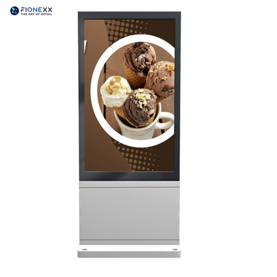 Bom preço Super Slim Digital Signage Kiosk Double Sided LCD Advertising Player Totem Vertical on-line