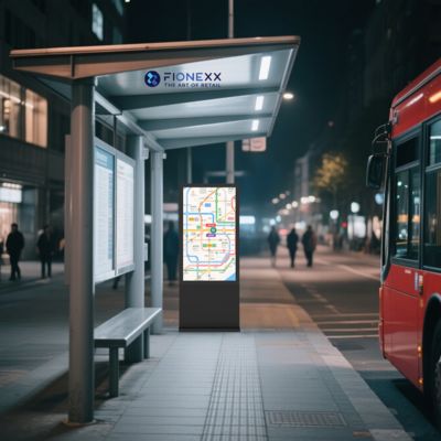 Bom preço Tabela de AD Negro Exterior Sem Ventilador Totem Vertical Digital Exterior Smart Display Screen on-line