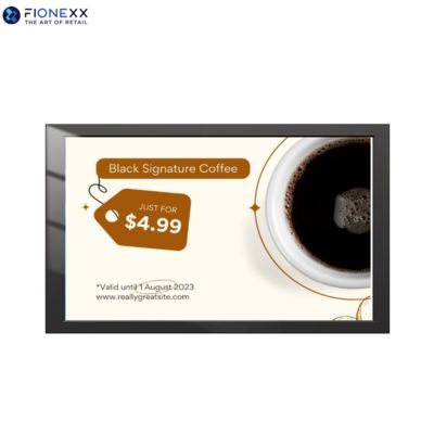 Bom preço 75 polegadas Black AD Board Outdoor sem ventilador Sinalização digital de parede on-line