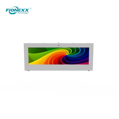 Bom preço 58.4inch IP65 Estirado Bus Stop Digital Signage com sistema de refrigeração do ventilador on-line