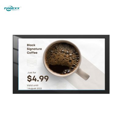 Bom preço Rede WiFi/RJ45 75 polegadas Janela Negra Externa Sem Ventilador Sinalização Digital Montada na Parede com Resolução 3840*2160 on-line