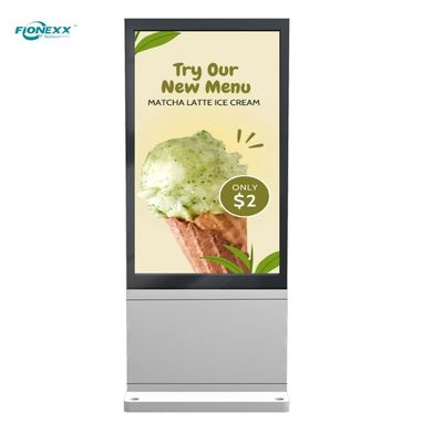 Bom preço Super Slim Digital Signage Kiosk Double Sided LCD Advertising Player Totem Vertical on-line