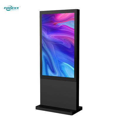 Bom preço Wifi Touch Screen LCD Indoor Totem Kiosk 350nits Brilho Piso Sinalização digital em pé on-line