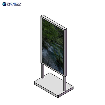 H Tipo 55 polegadas Display digital autônomo Totem Digital Signage