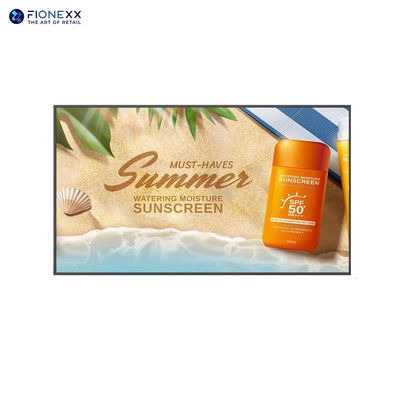 Displays de janela LCD ultra resistentes para exposição direta à luz solar 65 polegadas Resolução 4k