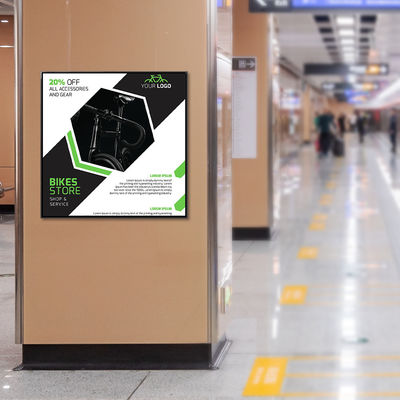 11 Display Square Screen LED Com Rede WIFI Android OS HDM1 Input For Advertising Galeria de Arte