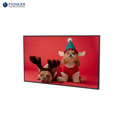 Metal Back Shell QLED Touch Digital Menu Screen 4k Indoor Wall-Mounted LCD Advertising Machine for Optimal Display