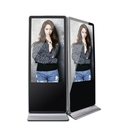 Bom preço Alta Resolução 1920*1080 Reprodução de publicidade de suporte de piso Lcd Touch Screen Totem Ad Display para sinalização digital on-line