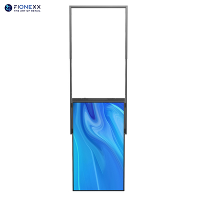 Display de 55 polegadas com dois lados voltados para a janela Display LCD pendurado com moldura estreita 14,3 mm