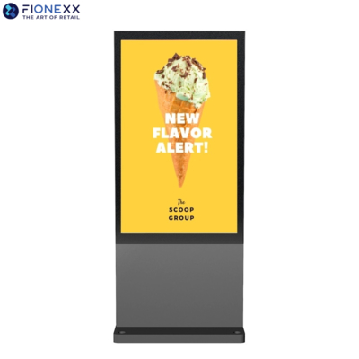 Bom preço 75 polegadas de cinza Android Outdoor Digital Signage Totem Elegante Bezel on-line