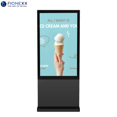 Bom preço 32 polegadas Black AD Board Outdoor sem ventilador Totem Vertical Digital on-line