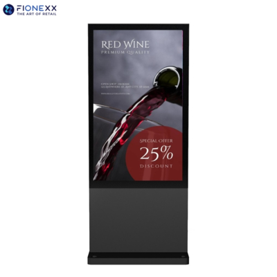 Bom preço 86 polegadas Black AD Board Outdoor Totem Digital Vertical Sem Ventilador on-line