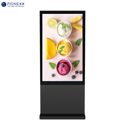 Bom preço 49 polegadas Negro Janela Externa Sem Ventilador Vertical Totem Digital Exterior Display durável de publicidade on-line