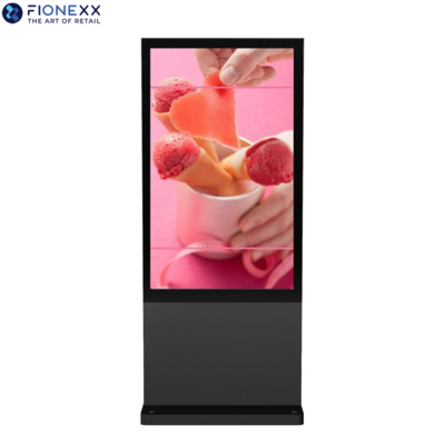 Bom preço Tela de exibição de publicidade durável para exterior Android preta de 75 polegadas Totem digital vertical sem ventoinha para exterior on-line