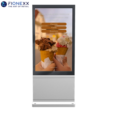 Bom preço FIONEXX 86 Sinalização digital Ecrãs de publicidade digital externas Rede WiFi on-line