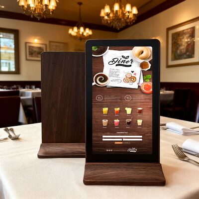 Bom preço O Display de Pedidos do Restaurante Permite Que os Clientes Façam Pedidos Com Apenas Um Clique, Economizando Tempo e Esforço. Display LCD de Sinalização on-line