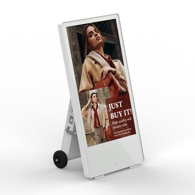 Bom preço Sinalização digital com bateria de 60Ah de 43 polegadas com uma caixa robusta e elegante on-line