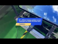 800-2500nits quadro de publicidade LCD 55 polegadas comercial display perfil de alumínio