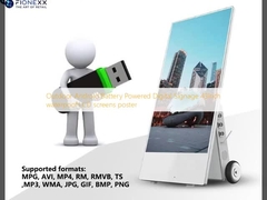 Outdoor Android Bateria Alimentada Digital Signage 43 polegadas resistente à água e tela LCD cartaz